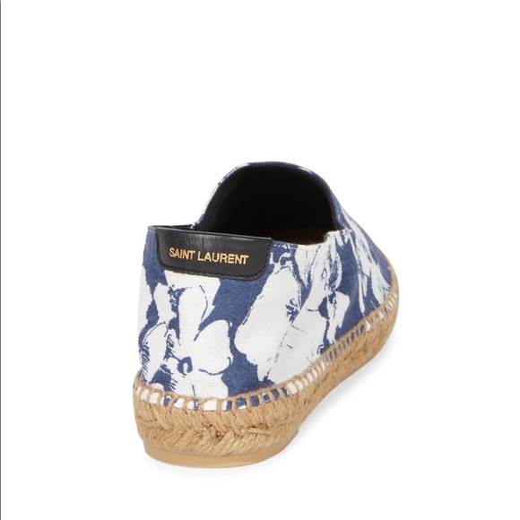 NWT Saint Laurent Hibiscus Print espadrilles - Picture 6 of 14